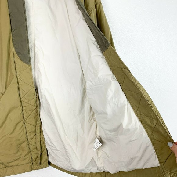 Visvim Dotera Japanese Streetwear Tan Open Front Military Down Coat Large - Picture 6 of 13